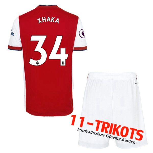 FC Arsenal (Granit Xhaka 34) Kinder Heimtrikot 2021/2022