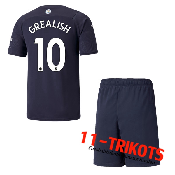 Manchester City (GREALISH 10) Kinder Third Trikot 2021/2022