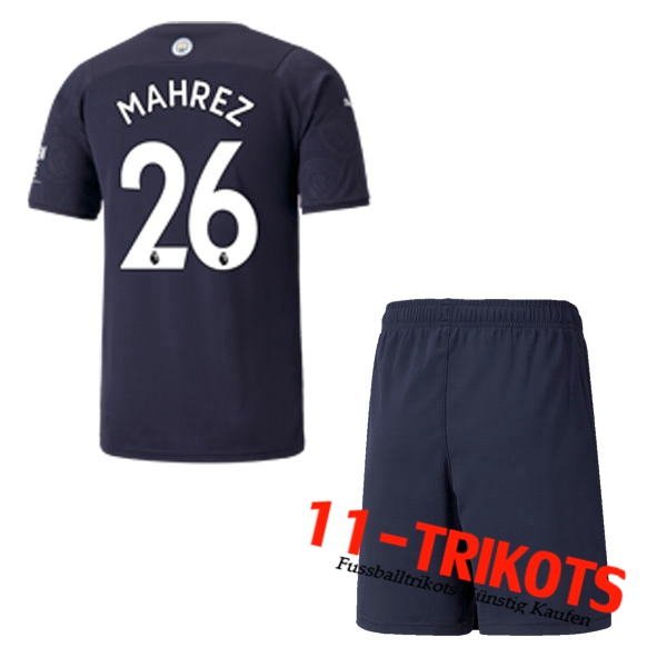 Manchester City (MAHREZ 26) Kinder Third Trikot 2021/2022
