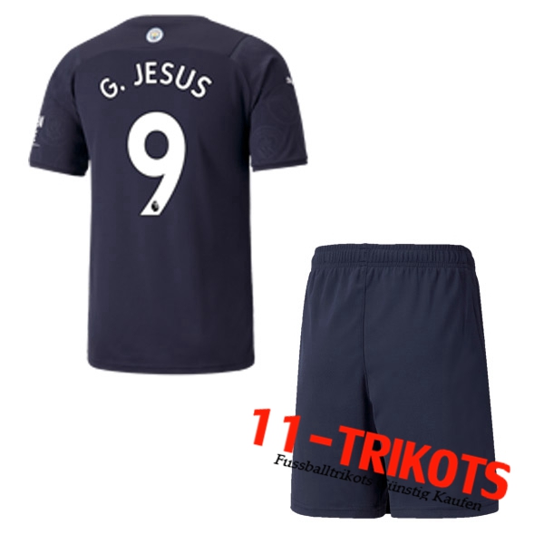 Manchester City (G.JESUS 9) Kinder Third Trikot 2021/2022