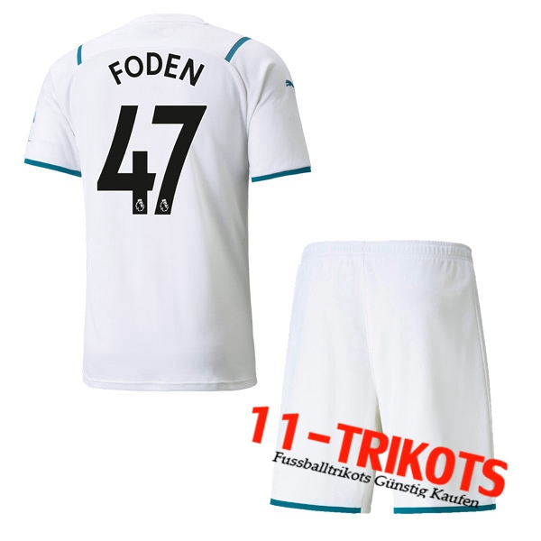 Manchester City (FODEN 47) Kinder Auswärtstrikot 2021/2022