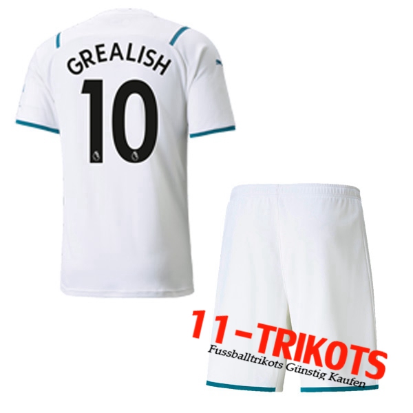 Manchester City (GREALISH 10) Kinder Auswärtstrikot 2021/2022