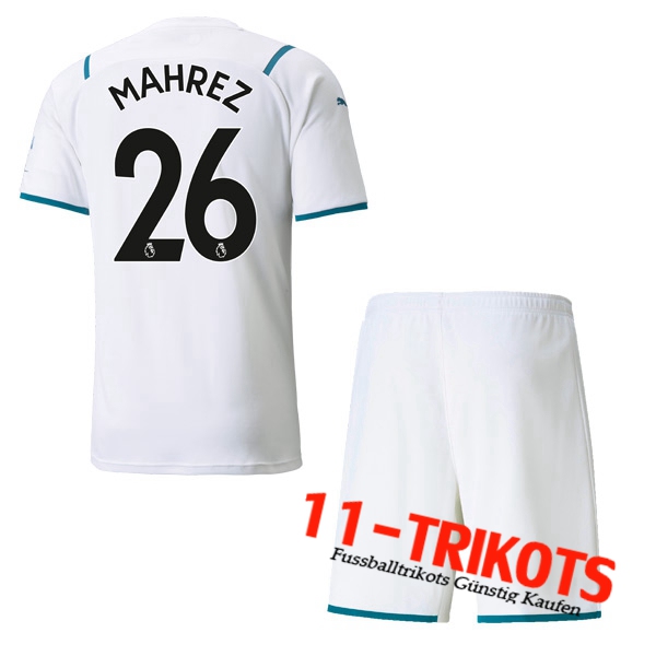 Manchester City (MAHREZ 26) Kinder Auswärtstrikot 2021/2022