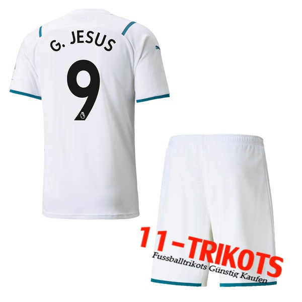 Manchester City (G.JESUS 9) Kinder Auswärtstrikot 2021/2022