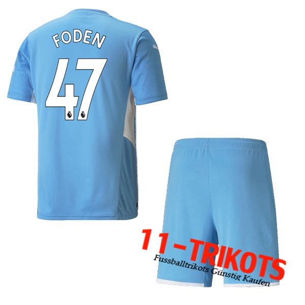 Manchester City (FODEN 47) Kinder Heimtrikot 2021/2022