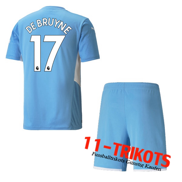 Manchester City (DEBRUYNE 17) Kinder Heimtrikot 2021/2022