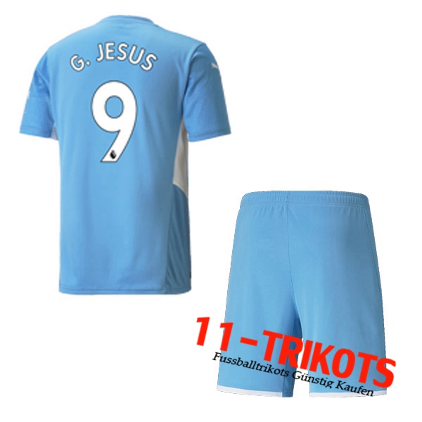 Manchester City (G.JESUS 9) Kinder Heimtrikot 2021/2022