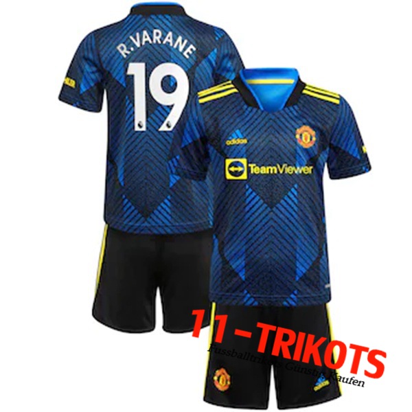 Manchester United (R.Varane 19) Kinder Third Trikot 2021/2022
