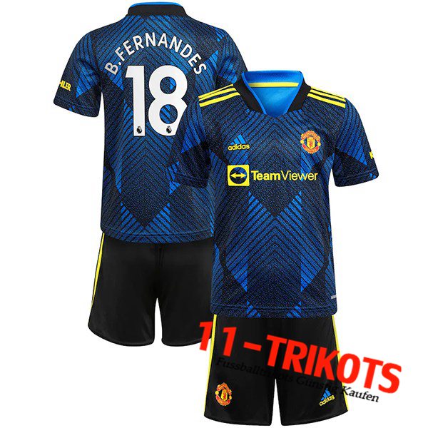Manchester United (B.Fernandes 18) Kinder Third Trikot 2021/2022
