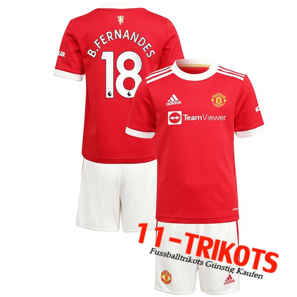 Manchester United (B.Fernandes 18) Kinder Heimtrikot 2021/2022