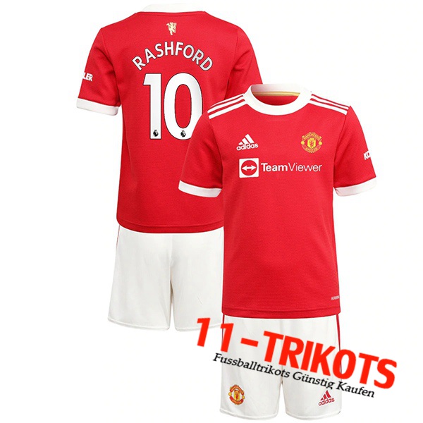 Manchester United (Rashford 10) Kinder Heimtrikot 2021/2022