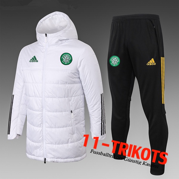 Chaqueta De Plumas Celtic Blanco + Pantalones 2020 2021