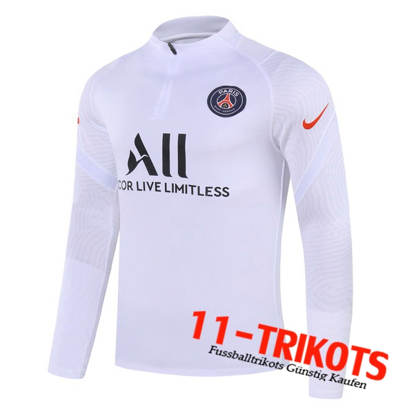 Sudadera de entrenamiento Pairis PSG Blanco 2020/2021