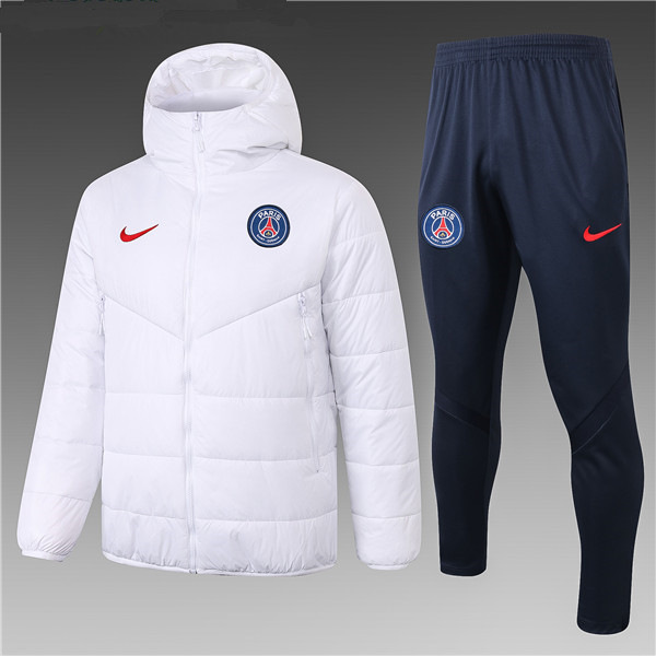 Chaqueta De Plumas PSG Blanco + Pantalones 2020 2021