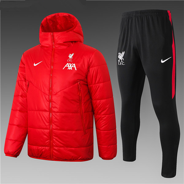 Chaqueta De Plumas FC Liverpool Roja + Pantalones 2020 2021