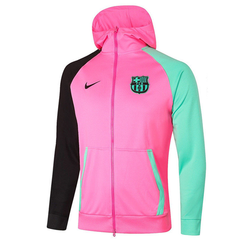 Chaqueta Con Capucha FC Barcelona Rosa 2020/2021