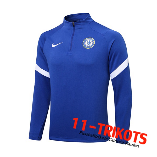 FC Chelsea Training Sweatshirt Dunkelblau/Grau 2021/2022