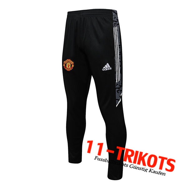 Manchester United Trainingshose Schwarz/Weiß 2021/2022