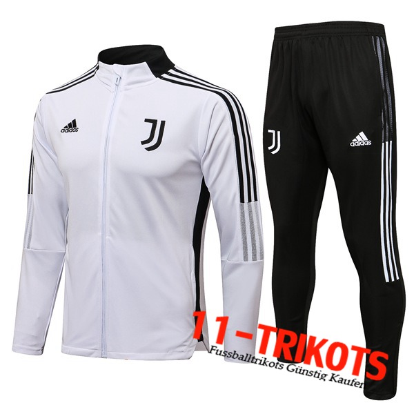 Juventus Trainingsanzug (Jacke) Schwarz/Weiß 2021/2022