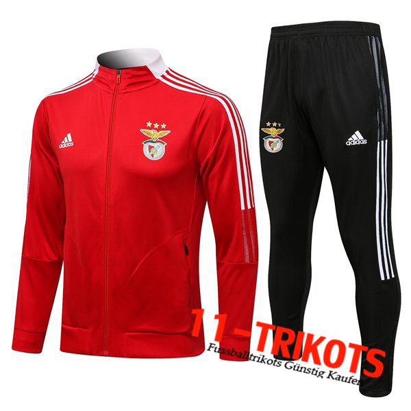 S.L Benfica Trainingsanzug (Jacke) Rot/Weiß 2021/2022