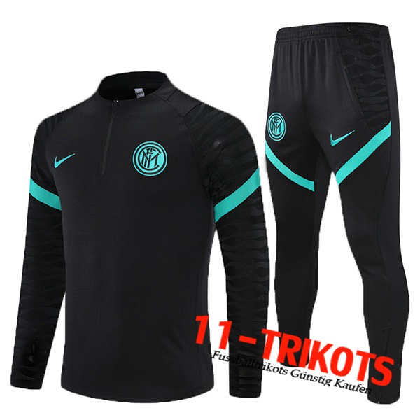 Inter Milan Trainingsanzug Kinder Schwarz/Blau 2021/2022