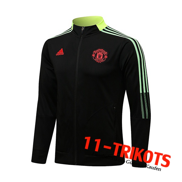 Manchester United Trainingsjacke Schwarz/Gelb/grün 2021/2022