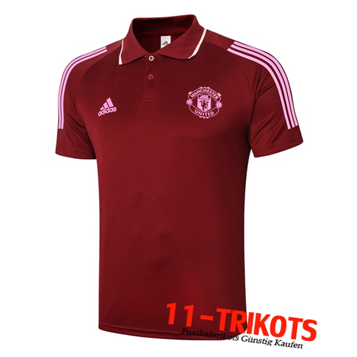 Neuestes Manchester United Poloshirt Rot 2020/2021 | 11-Trikots