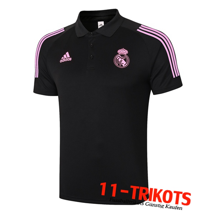 Neuestes Real Madrid Poloshirt Schwarz 2020/2021 | 11-Trikots