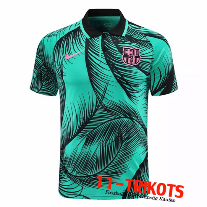 Neuestes FC Barcelona Poloshirt Grün 2020/2021 | 11-Trikots