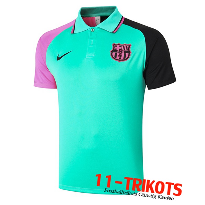 Neuestes FC Barcelona Poloshirt Grün 2020/2021 | 11-Trikots