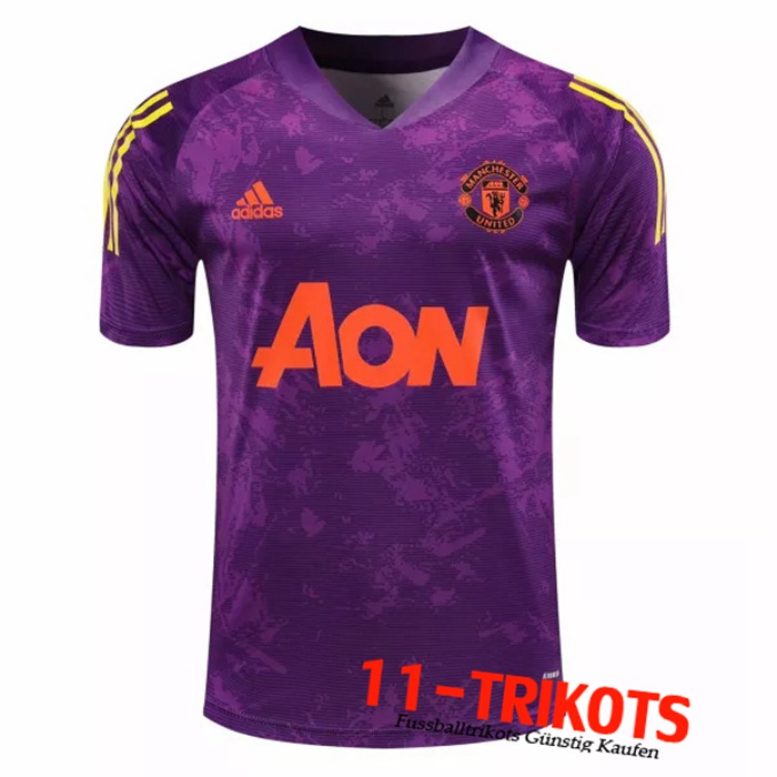 Neuestes Manchester United Trainingstrikot Lila 2020/2021 | 11-Trikots