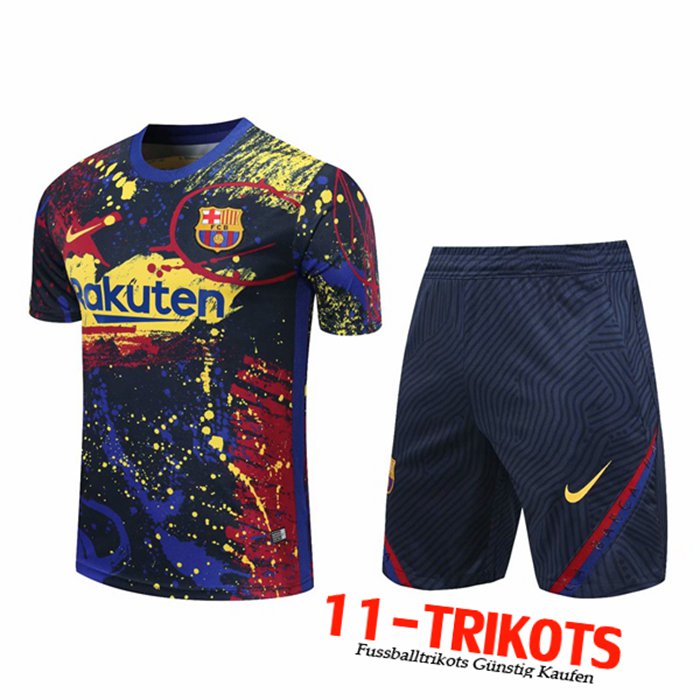 Neuestes FC Barcelona Trainingstrikot + Shorts Gelb 2020/2021 | 11-Trikots