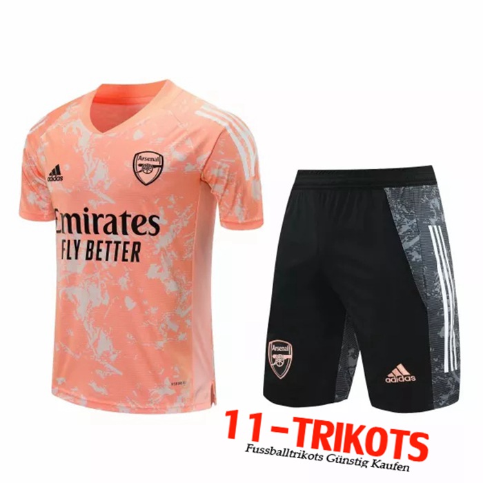 Neuestes Arsenal Trainingstrikot + Hose Rot 2020/2021 | 11-Trikots