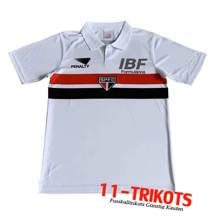 Neuestes Sao Paulo FC Retro Heimtrikot 1991 | 11-Trikots