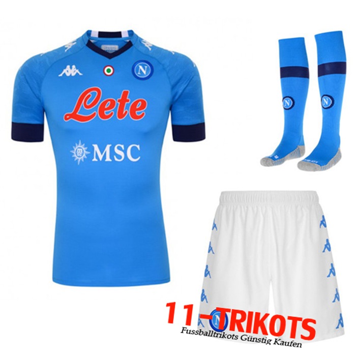 Neuestes SSC Naples Heimtrikot (Shorts+Socken) 2020/2021 | 11-Trikots