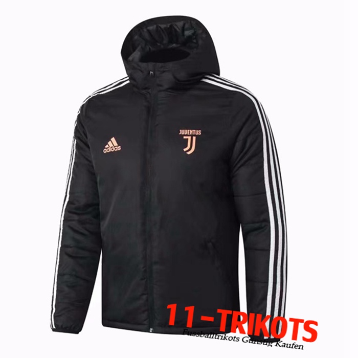 Neuestes Juventus Daunenjacke Schwarz 2020/2021 | 11-Trikots