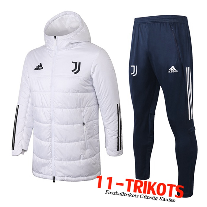 Neuestes Juventus Daunenjacke Weiß 2020/2021 | 11-Trikots