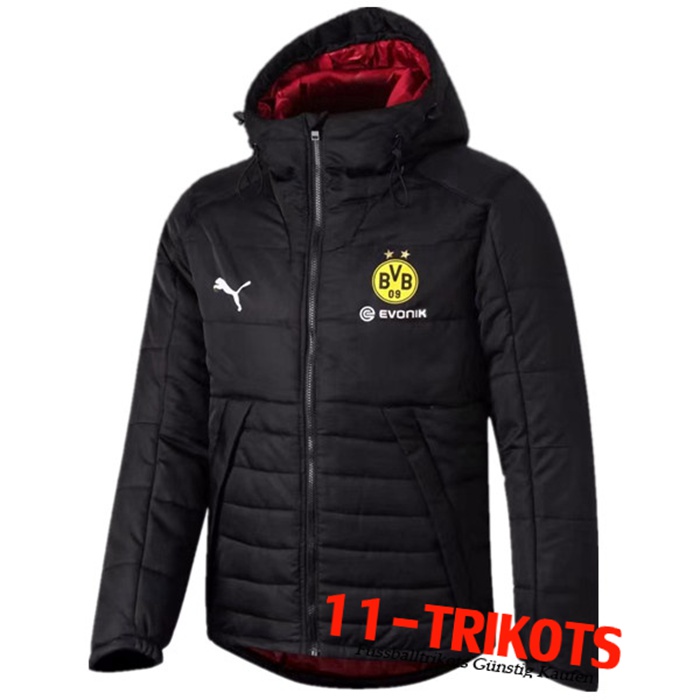 Neuestes Dortmund BVB Daunenjacke Schwarz 2020/2021 | 11-Trikots