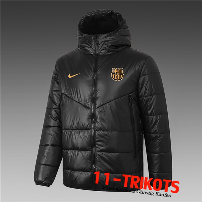 Neuestes FC Barcelona Daunenjacke Schwarz 2020/2021 | 11-Trikots