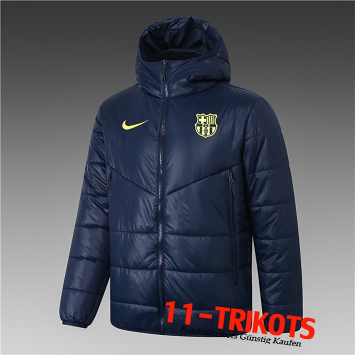 Neuestes FC Barcelona Daunenjacke Navy Blau 2020/2021 | 11-Trikots