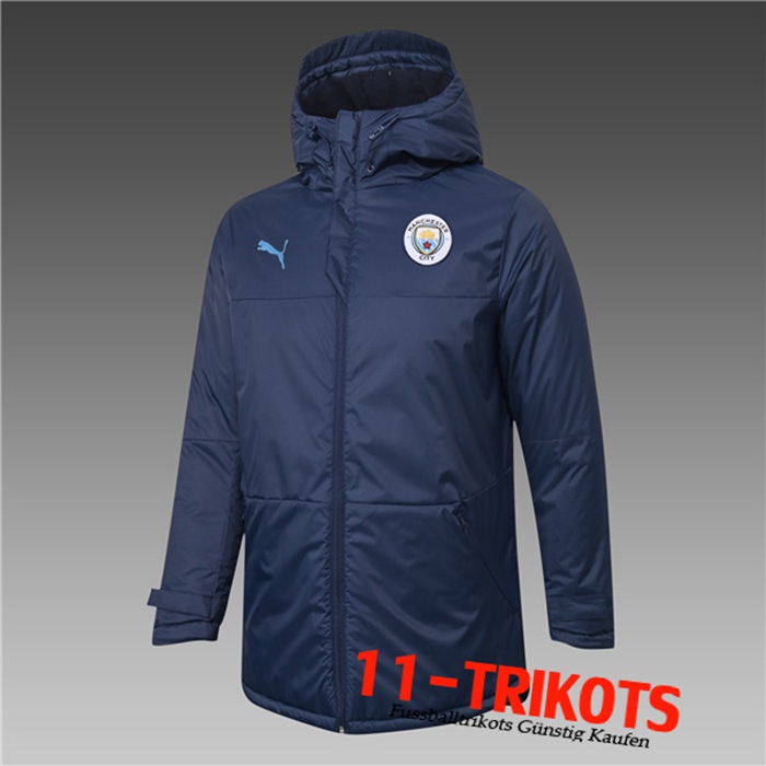 Neuestes Manchester City Daunenjacke Navy Blau 2020/2021 | 11-Trikots