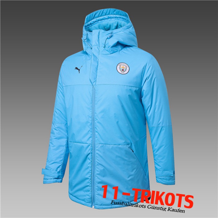 Neuestes Manchester City Daunenjacke Blau 2020/2021 | 11-Trikots