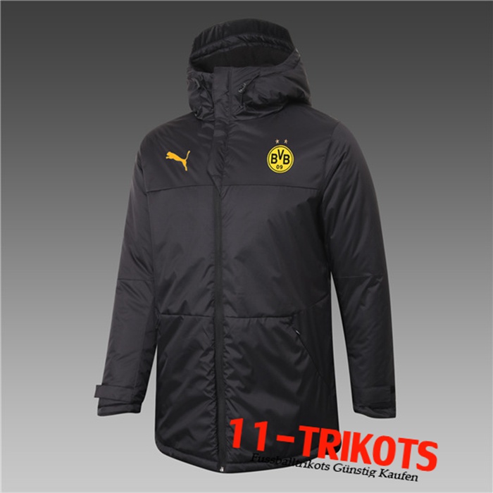 Neuestes Dortmund BVB Daunenjacke Schwarz 2020/2021 | 11-Trikots