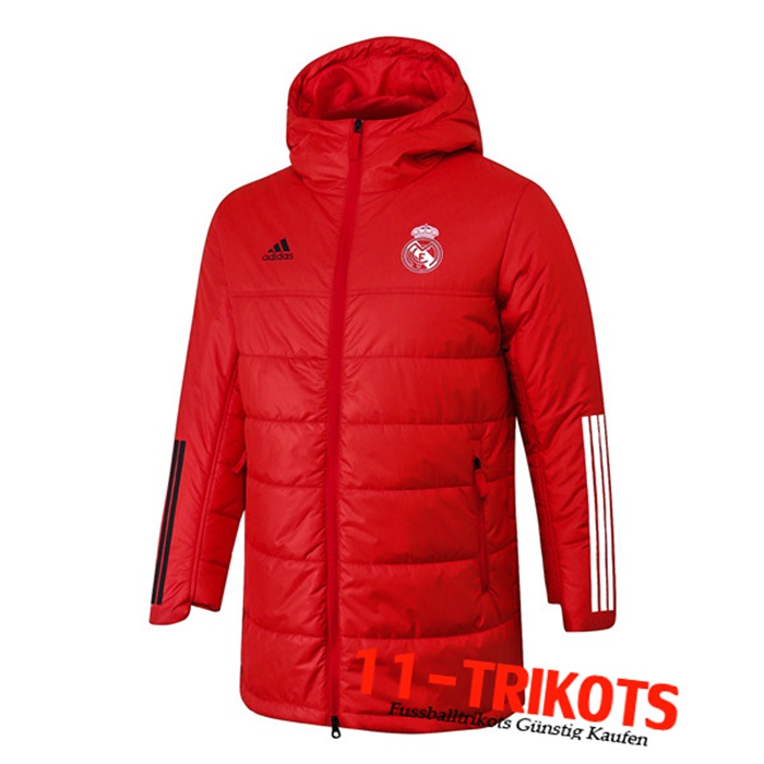 Neuestes Real Madrid Daunenjacke Rot 2020/2021 | 11-Trikots