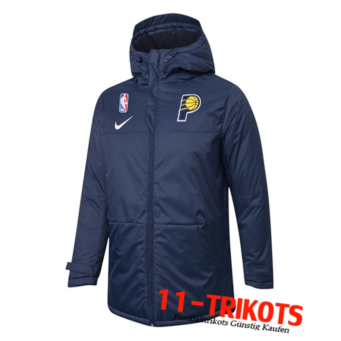 Neuestes Indiana Pacers Daunenjacke Navy Blau 2020/2021 | 11-Trikots