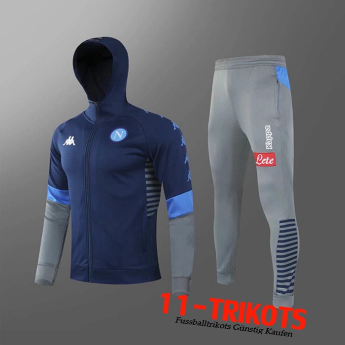 Neuestes SSC Naples Trainingsanzug HooBlau 2020/2021 | 11-Trikots