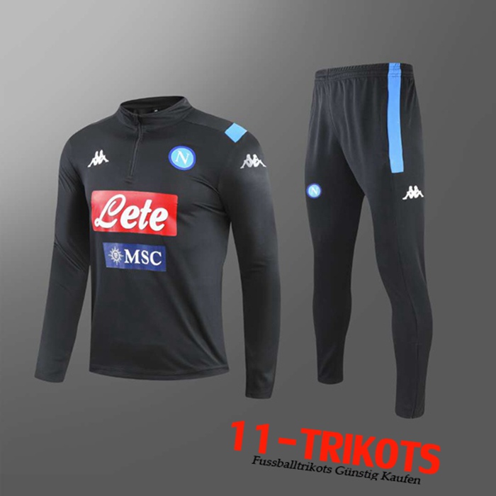 Neuestes SSC Naples Trainingsanzug Schwarz 2020/2021 | 11-Trikots