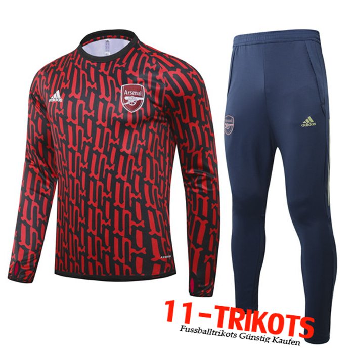 Neuestes Arsenal Trainingsanzug Rot/Schwarz 2020/2021 | 11-Trikots