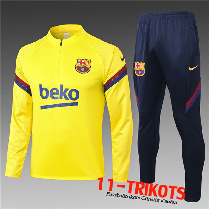 Neuestes FC Barcelona Kinder Trainingsanzug Grün 2020/2021 | 11-Trikots