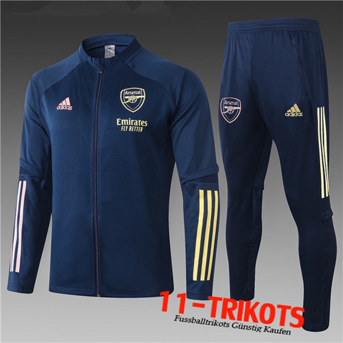 Neuestes Arsenal Kinder Trainingsanzug (Jacke) Navy Blau 2020/2021 | 11-Trikots